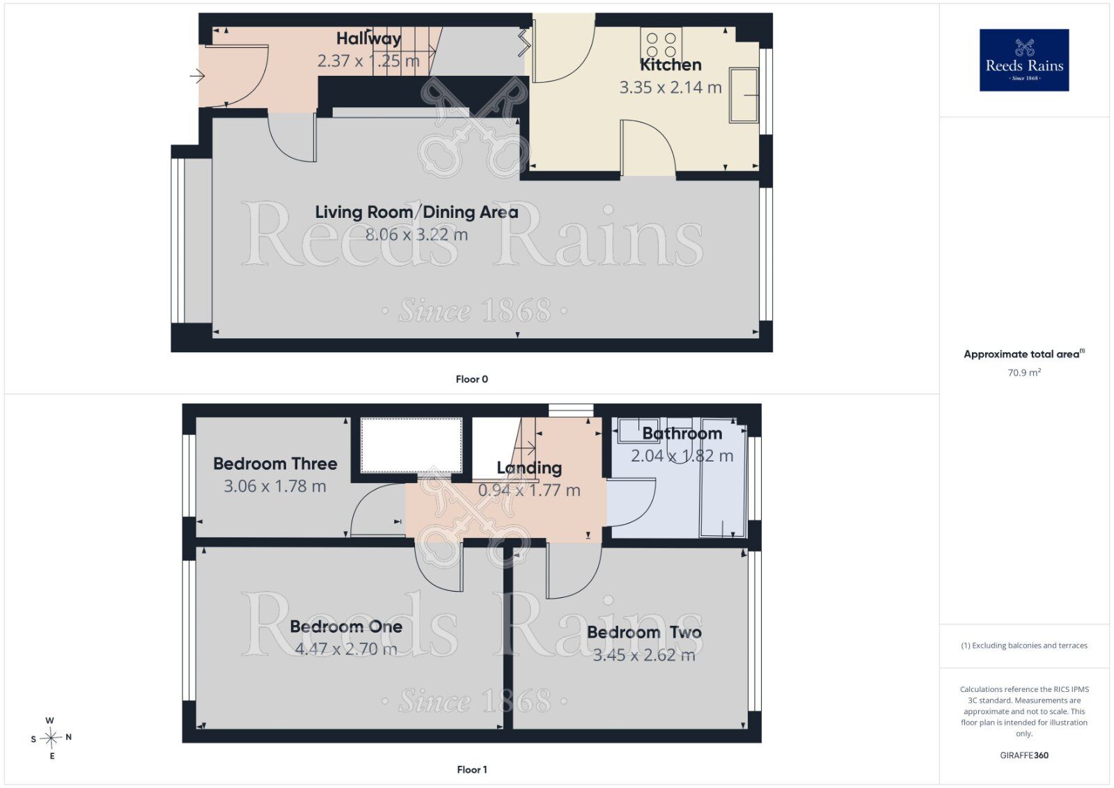 Floorplan of 3 bedroom Detached House for sale, Oak Tree Lane, Haxby, North Yorkshire, YO32