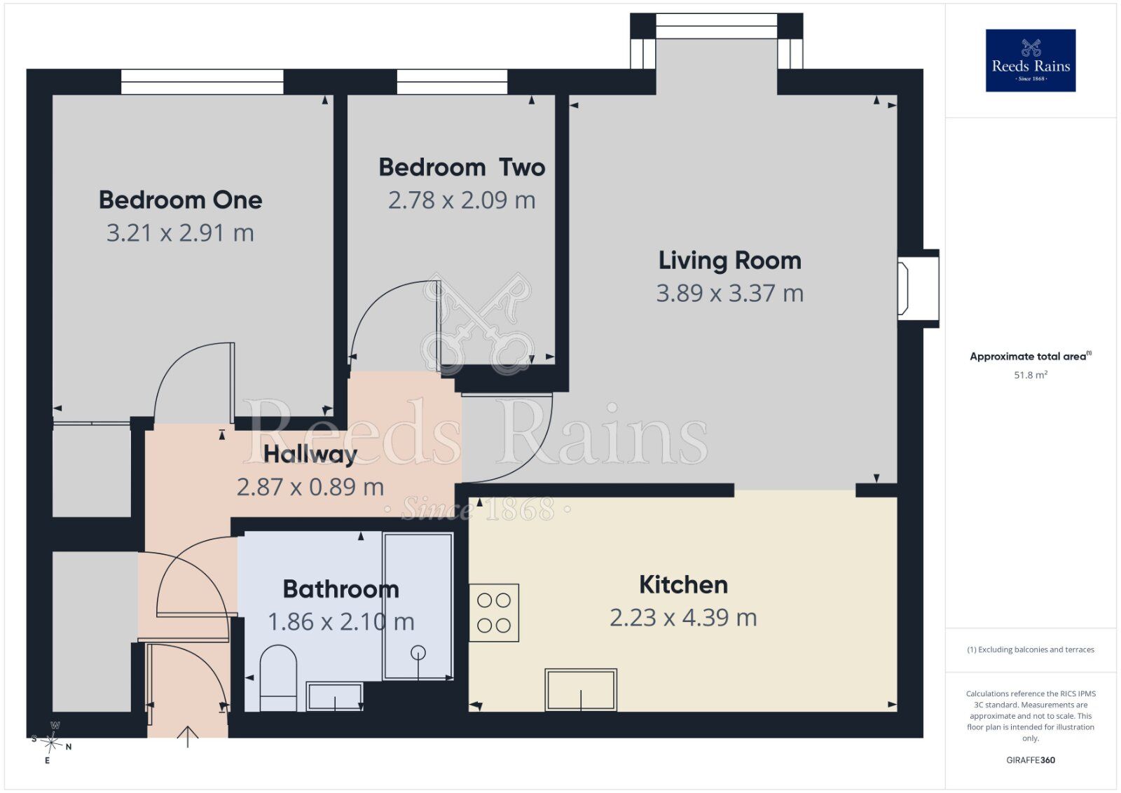 Floorplan of 2 bedroom Flat for sale, St. Marys Mews, Greenshaw Drive, York, YO32