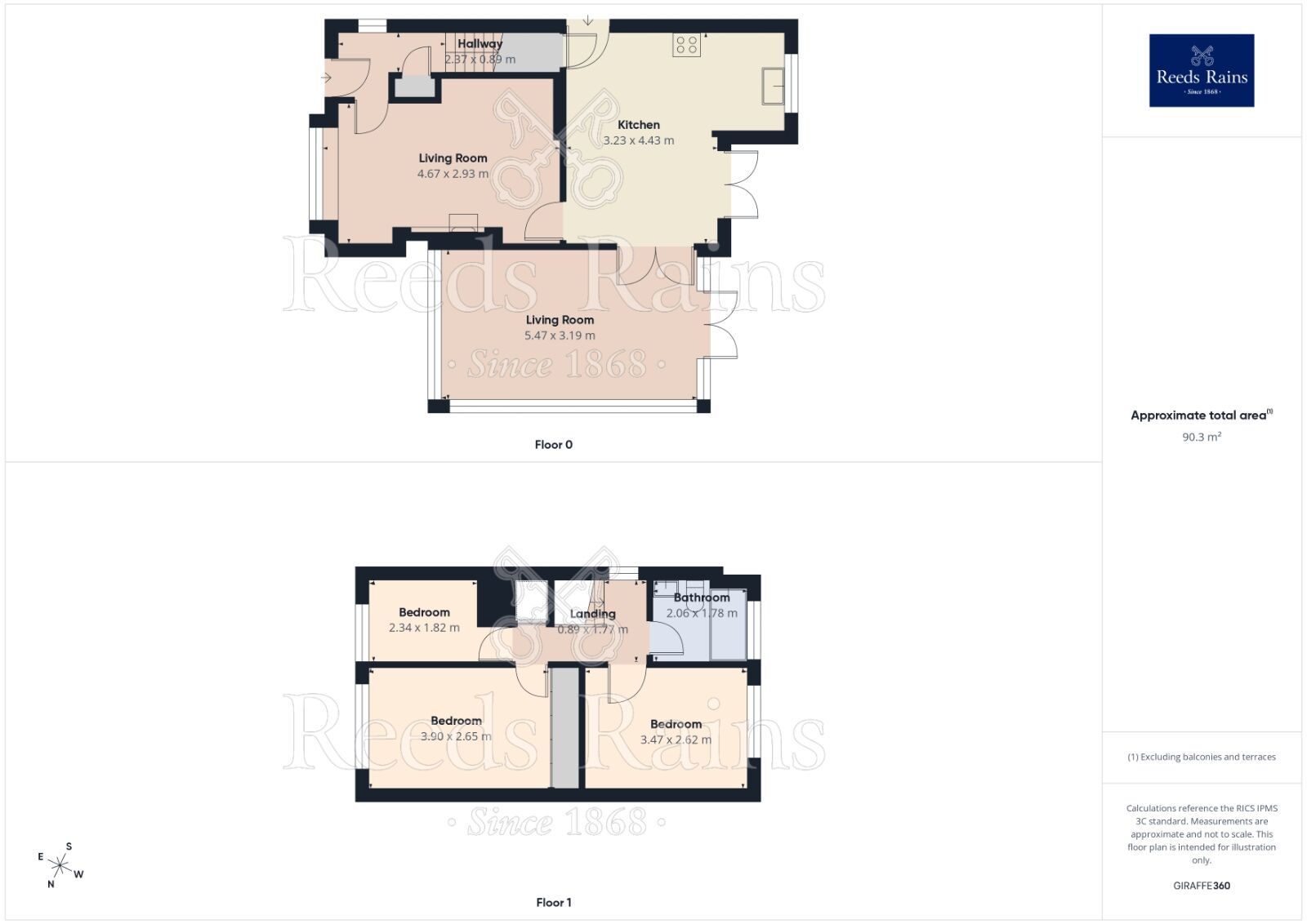 Floorplan of 3 bedroom Detached House for sale, Woodlands Avenue, Wigginton, York, YO32