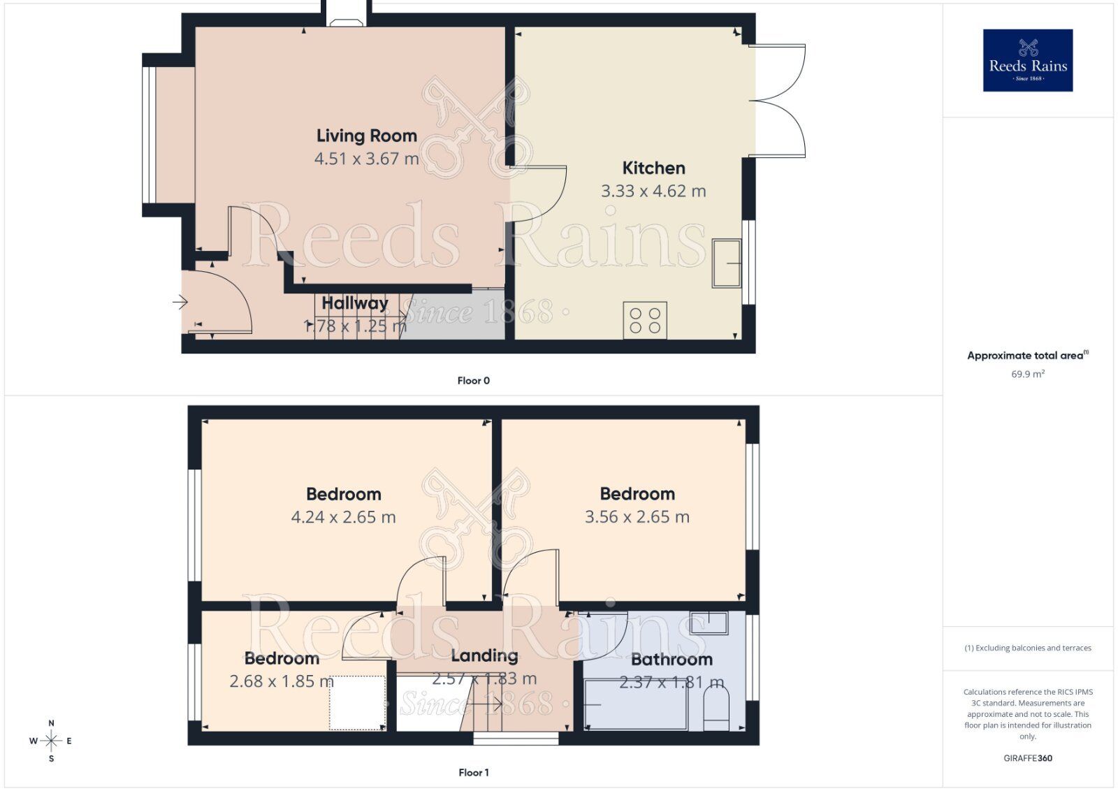 Floorplan of 3 bedroom Detached House to rent, Meadow Lane, Haxby, North Yorkshire, YO32