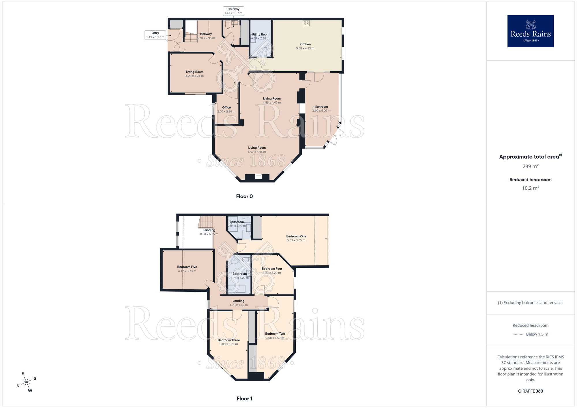 Floorplan of 5 bedroom Semi Detached House for sale, Stoodley Grange, Lee Bottom Road, Todmorden, OL14
