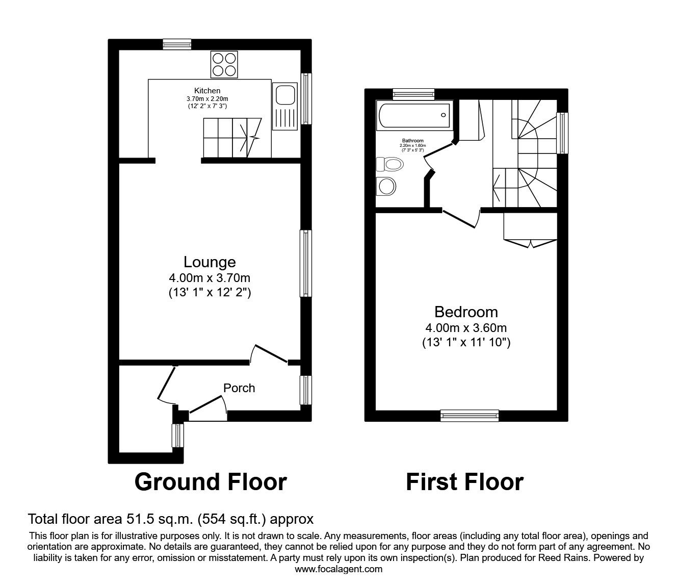 Floorplan of 1 bedroom  Property to rent, Watty Lane, Todmorden, West Yorkshire, OL14