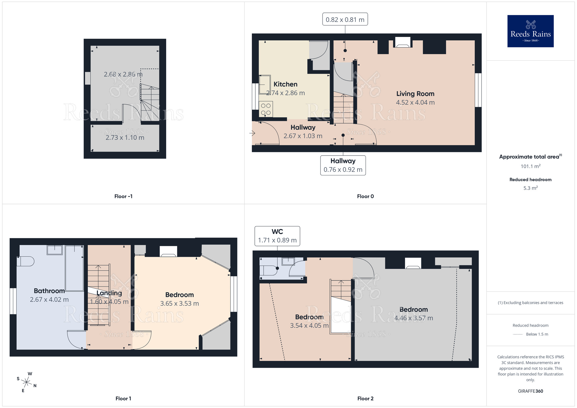 Floorplan of 2 bedroom Mid Terrace House for sale, Eiffel Street, Hebden Bridge, HX7