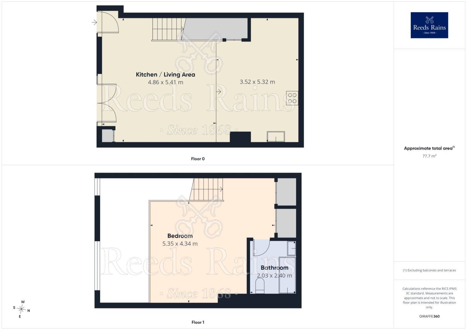 Floorplan of 1 bedroom Flat to rent, The Mill, Brunswick Street, West Yorkshire, HX7