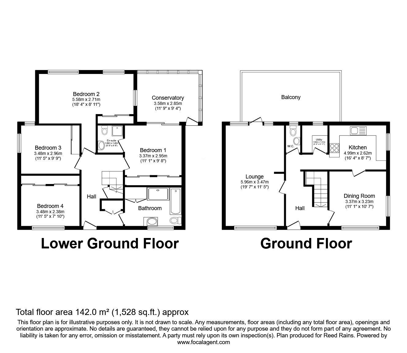 Floorplan of 4 bedroom Detached House for sale, Eskdale Mount, Hebden Bridge, West Yorkshire, HX7