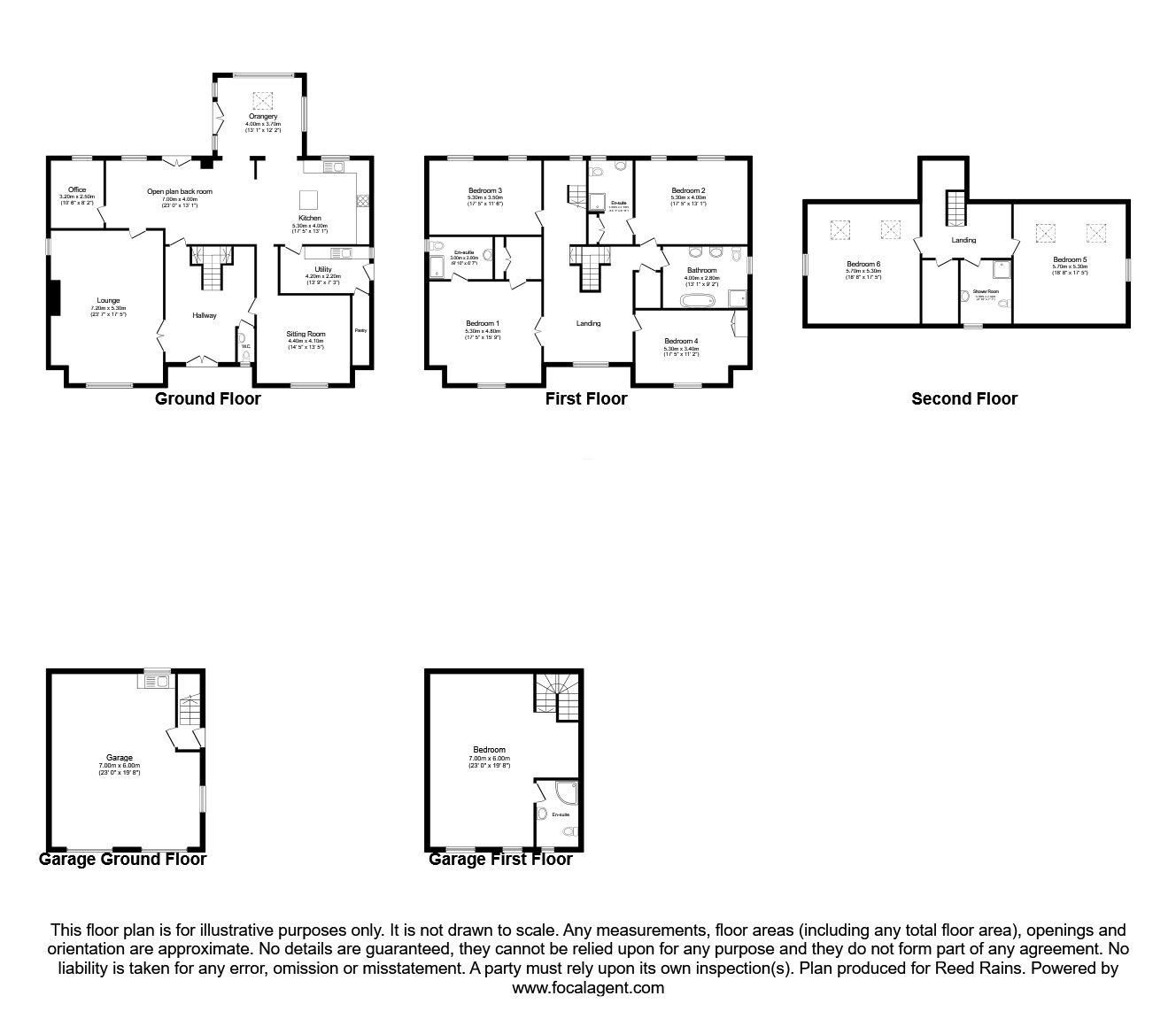 Floorplan of 7 bedroom Detached House for sale, Clough Mill, Rochdale Road, Todmorden, OL14
