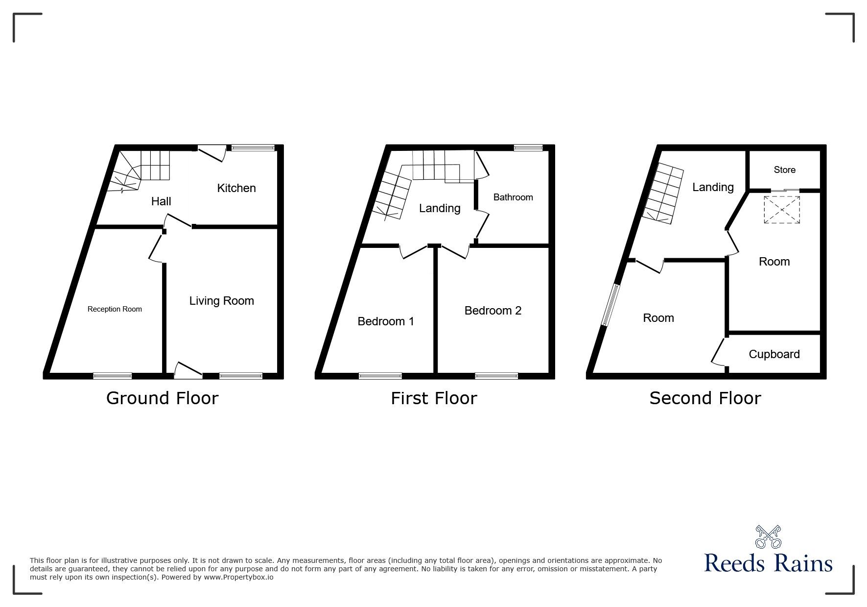 Floorplan of 2 bedroom End Terrace House for sale, Key Sike Lane, Todmorden, OL14