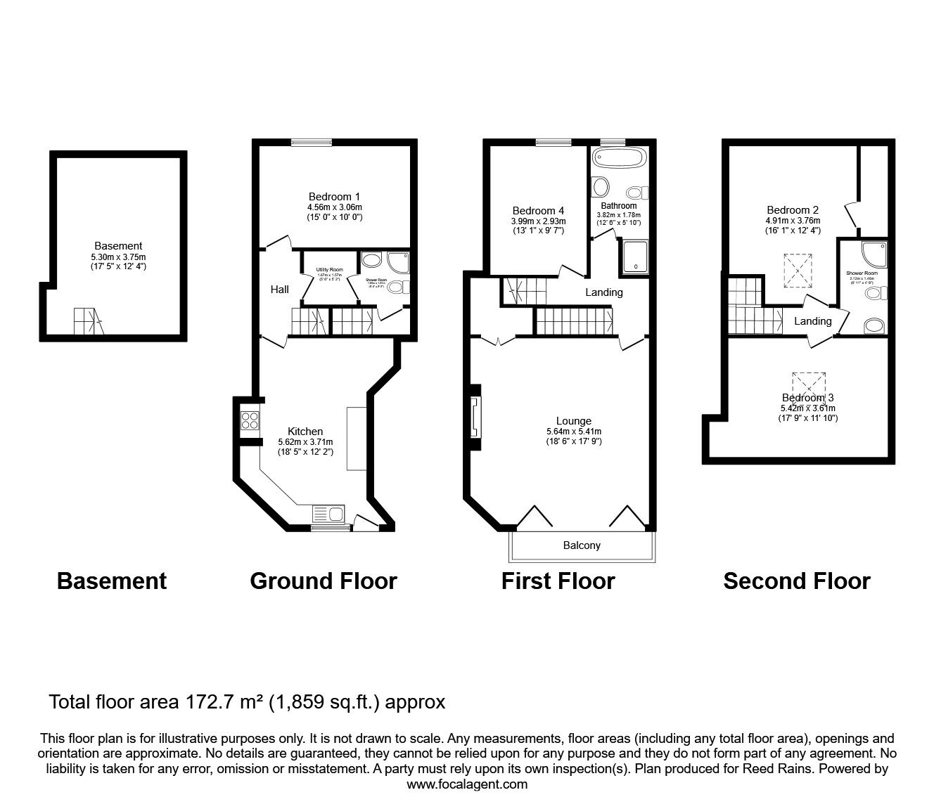 4 bedroom Mid Terrace House for sale, Tillotsons Buildings