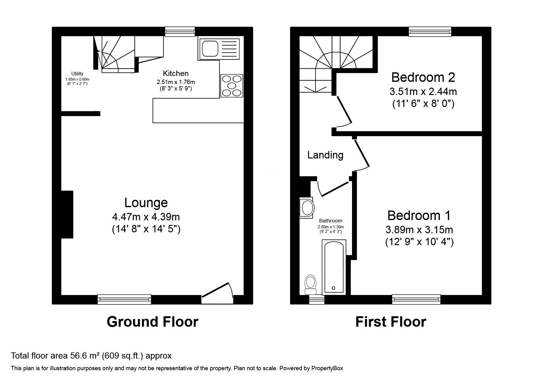 2 bedroom Mid Terrace House for sale, Brook Terrace, Luddenden, HX2 £
