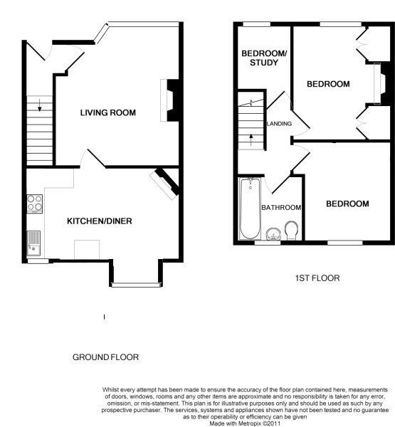 Floorplan of 3 bedroom Semi Detached House for sale, Highfield Crescent, Hebden Bridge, West Yorkshire, HX7