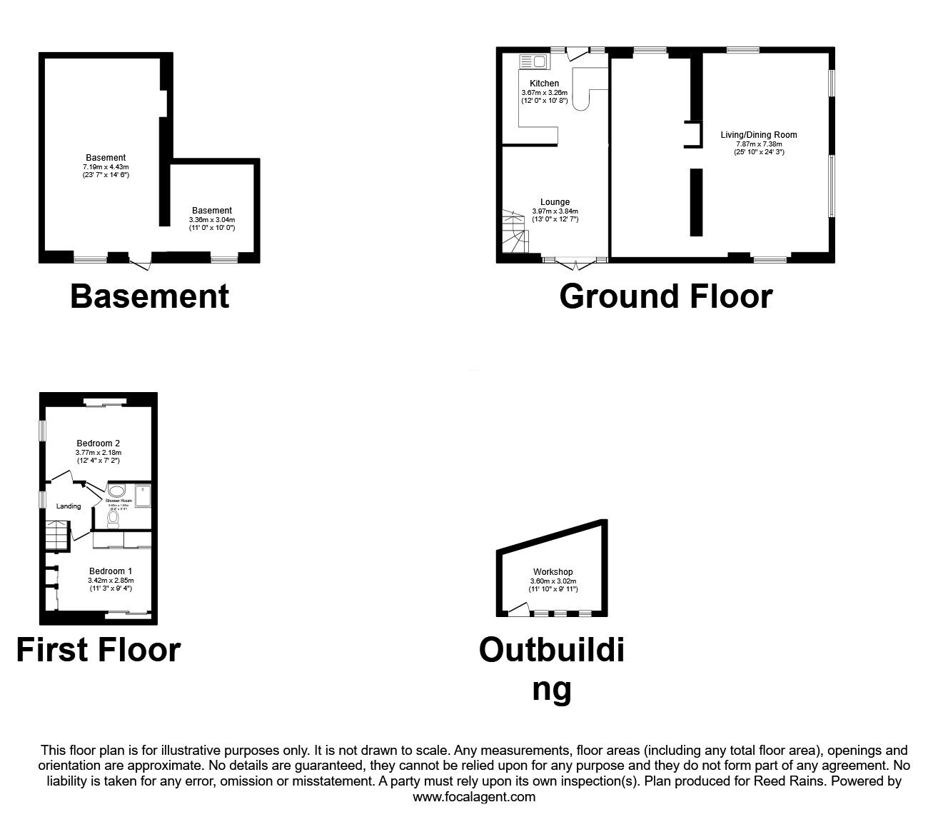 Floorplan of 5 bedroom Detached House for sale, Ellen Holme Cottages, Luddendenfoot, West Yorkshire, HX2