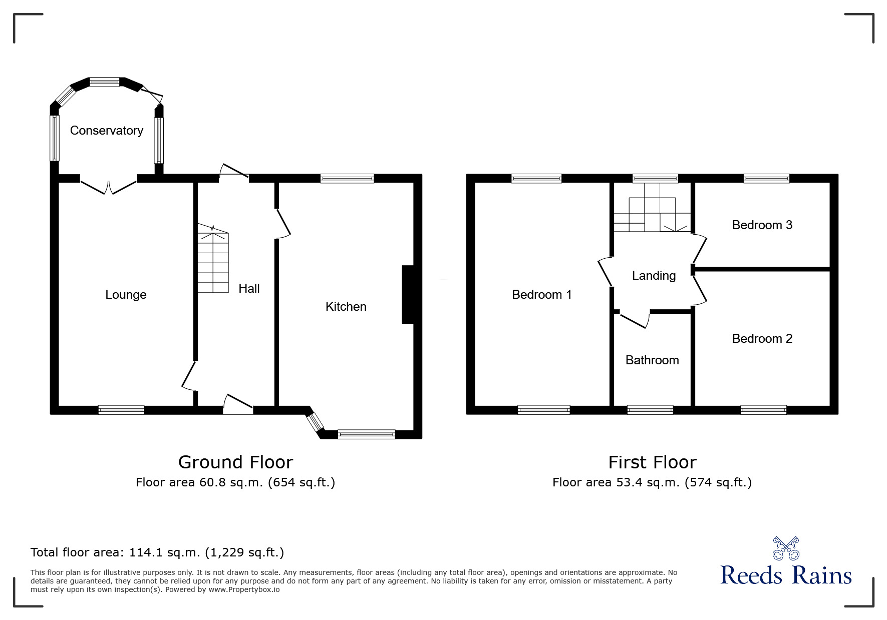 Floorplan of 3 bedroom Semi Detached House for sale, Caldene Avenue, Hebden Bridge, HX7