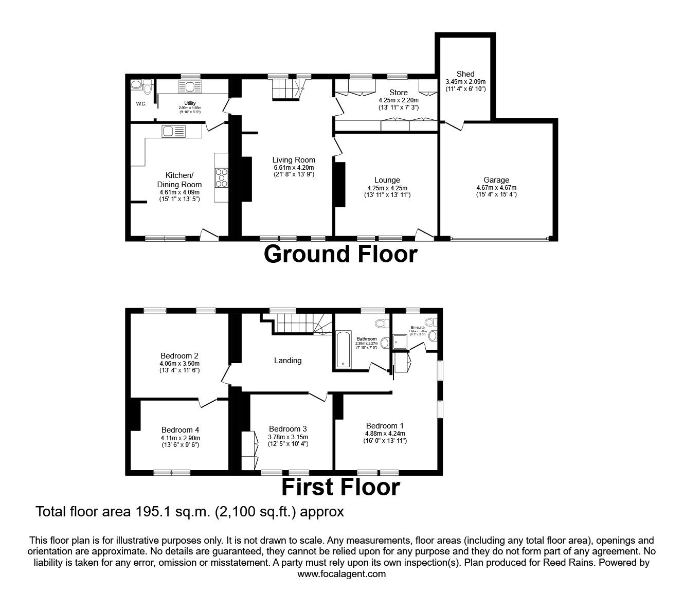 Floorplan of 4 bedroom Semi Detached House for sale, Paradise, Naylor Lane, Halifax, HX2