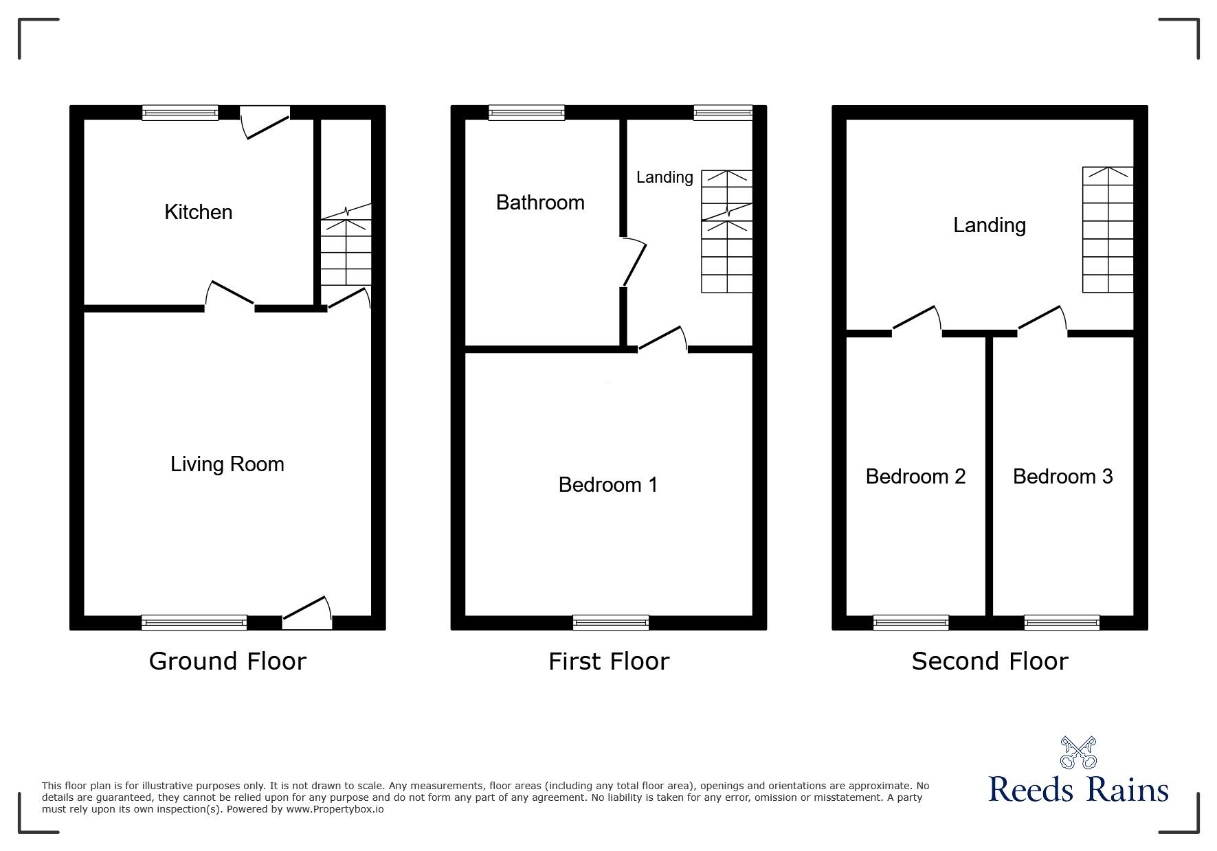 Floorplan of 3 bedroom Mid Terrace House for sale, Carr Road, Todmorden, OL14
