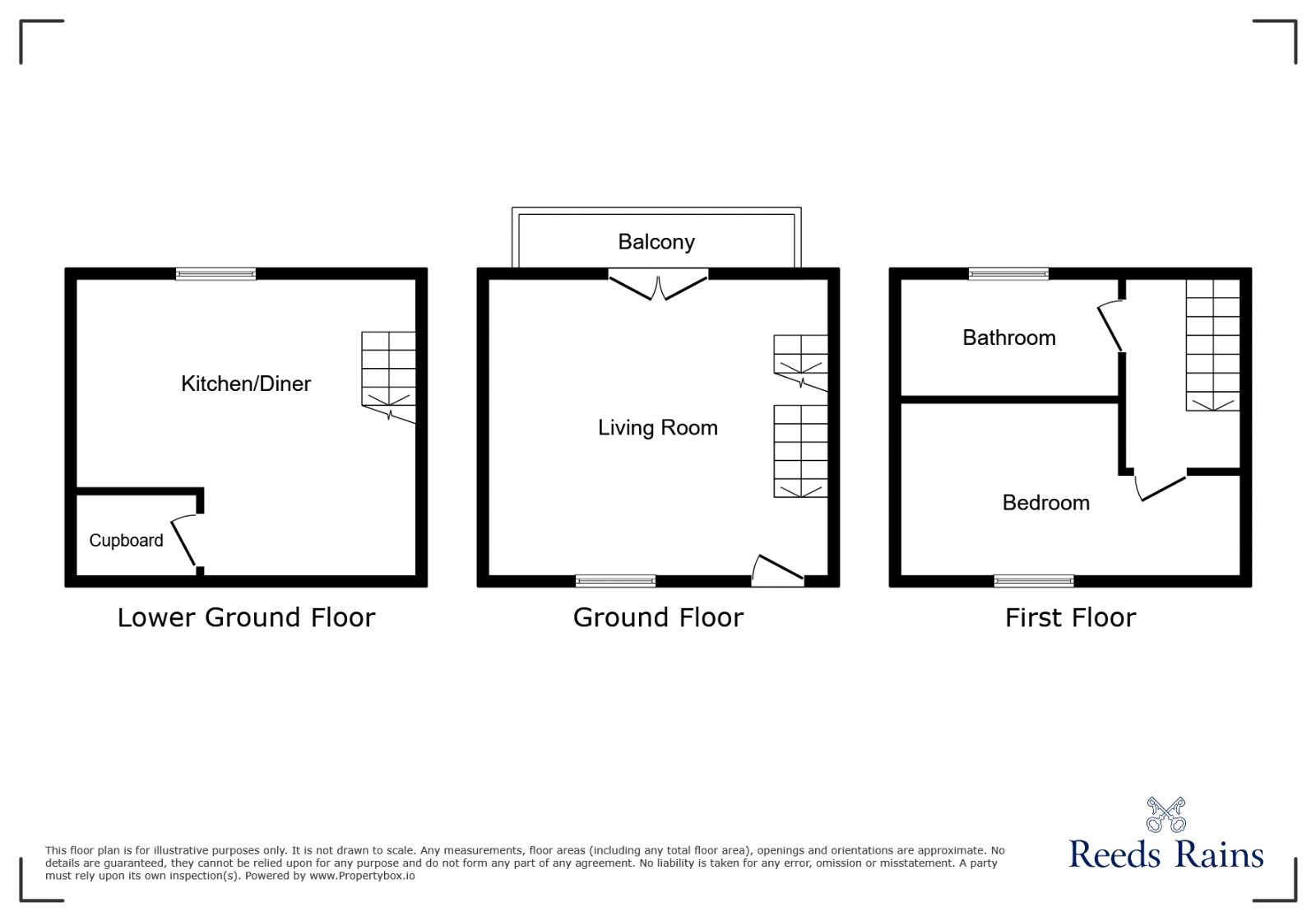 Floorplan of 1 bedroom Mid Terrace House for sale, Vale Terrace, Hebden Bridge, HX7