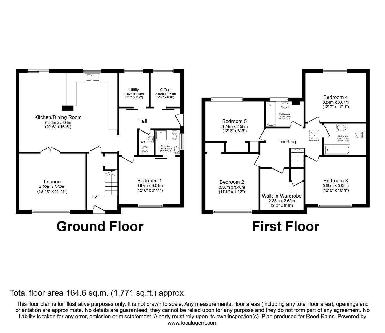 Floorplan of 5 bedroom Semi Detached House for sale, Hullett Drive, Hebden Bridge, HX7