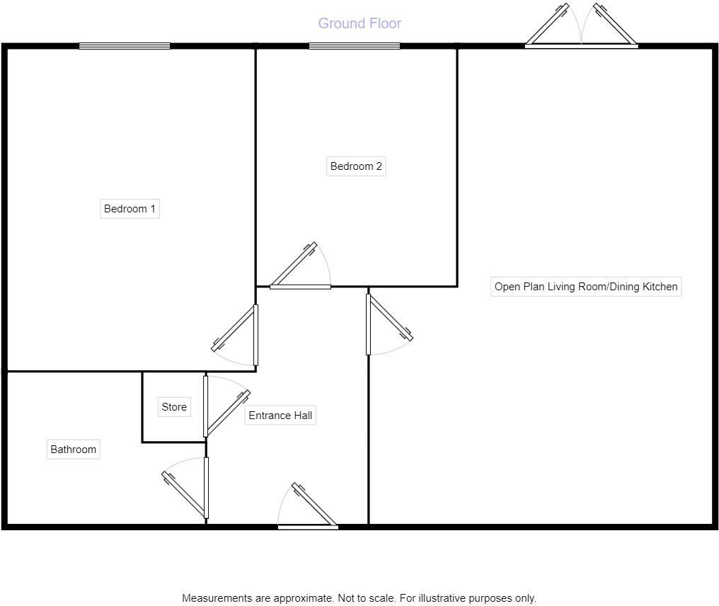 Floorplan of 2 bedroom  Flat for sale, Croft Mill Yard, Hebden Bridge, HX7