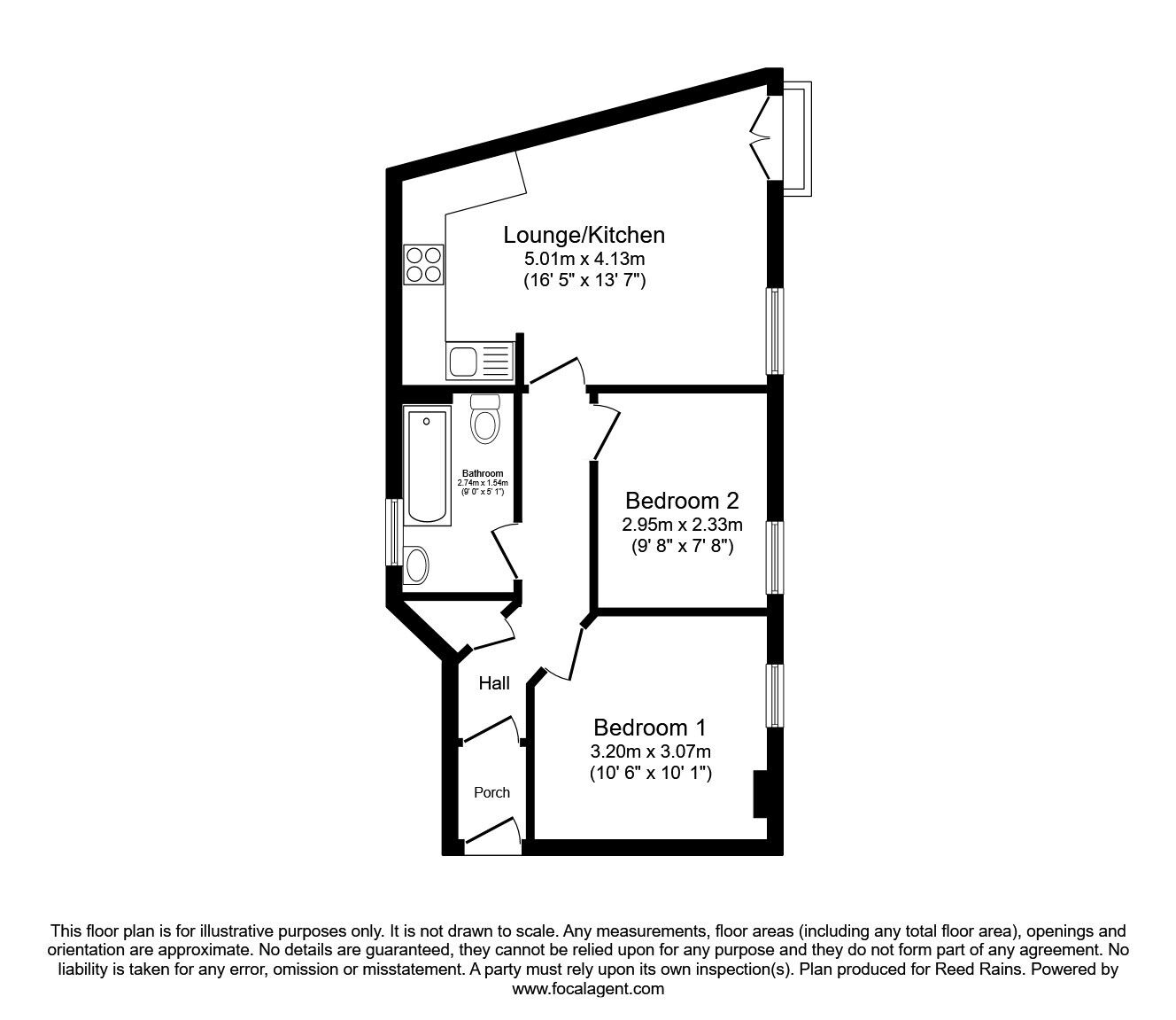 Floorplan of 2 bedroom  Flat for sale, Croft Mill Yard, Hebden Bridge, West Yorkshire, HX7