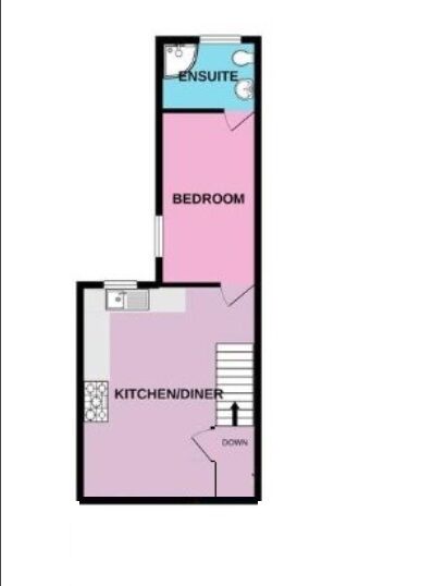 Floorplan of 1 bedroom  Flat for sale, Burnley Road, Mytholmroyd, Hebden Bridge, HX7