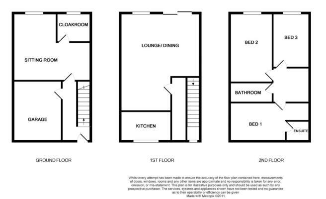 Floorplan of 4 bedroom End Terrace House for sale, Daisy Hill Close, Luddendenfoot, Halifax, HX2