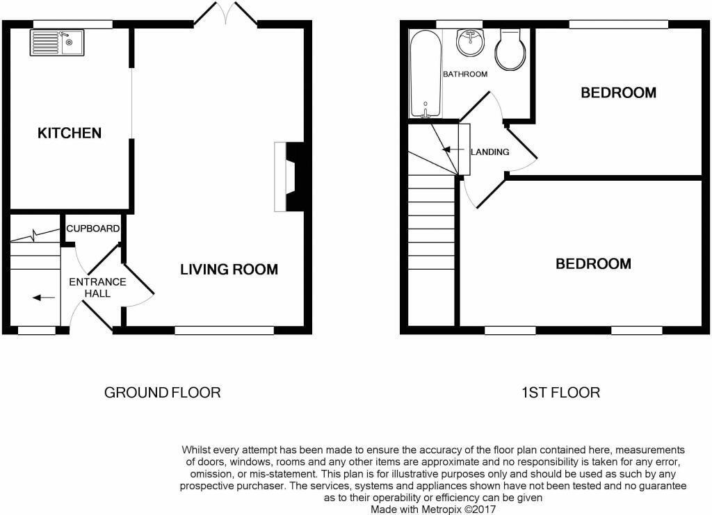 Floorplan of 2 bedroom Mid Terrace House for sale, Sun Vale Avenue, Todmorden, OL14