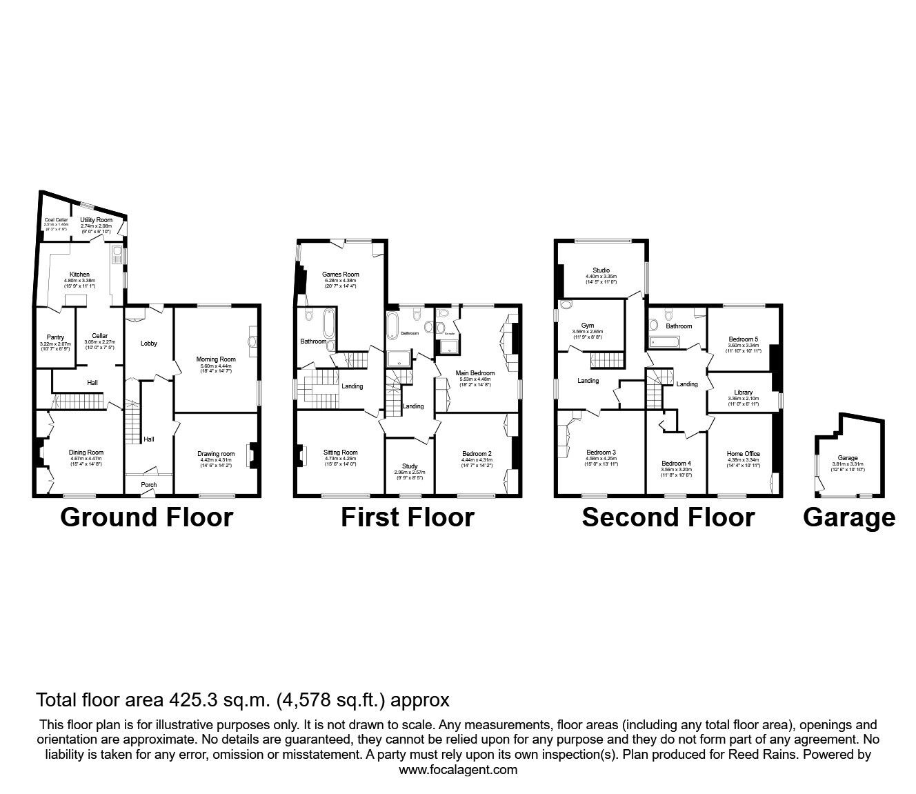 Floorplan of 10 bedroom Detached House for sale, Rochdale Road, Todmorden, OL14