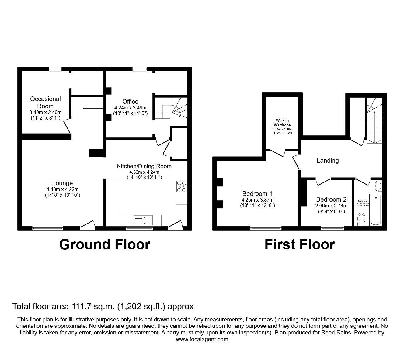 Floorplan of 2 bedroom Mid Terrace House for sale, Edward Street, Hebden Bridge, HX7