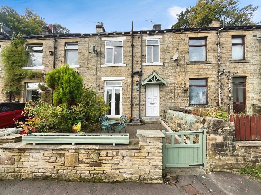 Main image of 2 bedroom Mid Terrace House for sale, Belle Vue Terrace, Luddendenfoot, West Yorkshire, HX2