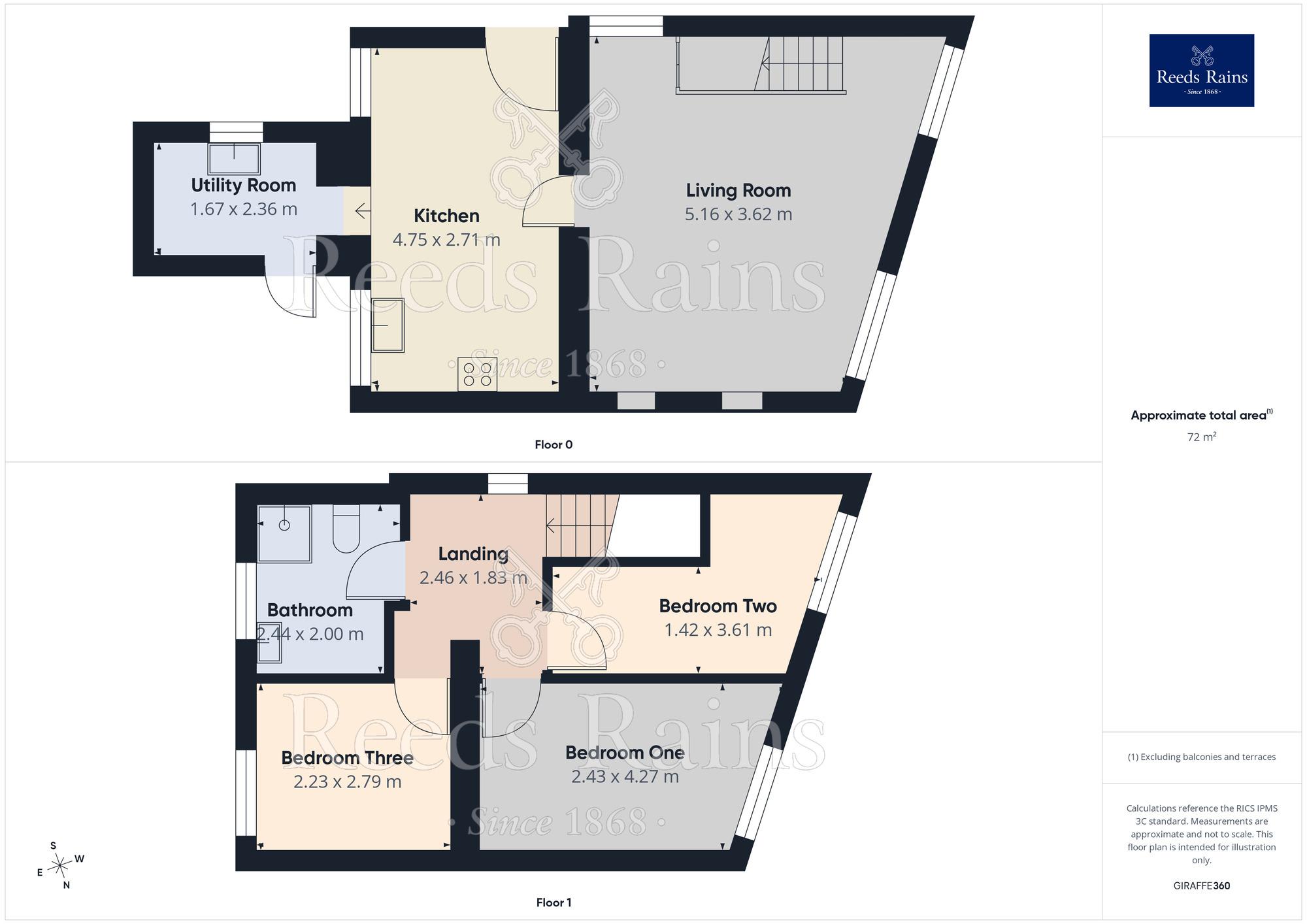Floorplan of 3 bedroom Semi Detached House for sale, New Road, Mytholmroyd, Hebden Bridge, HX7