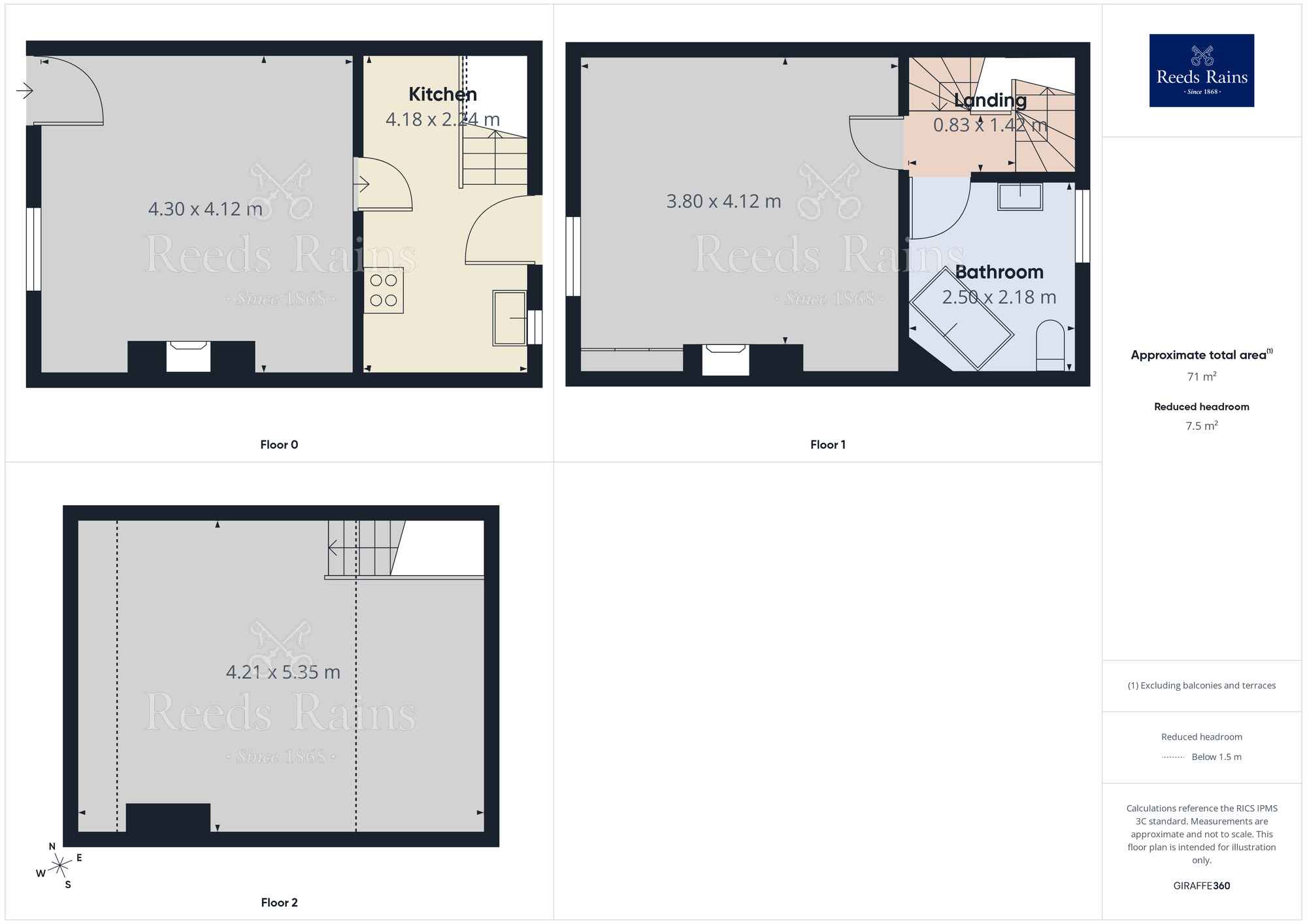 Floorplan of 2 bedroom Mid Terrace House to rent, Pudsey Road, Todmorden, West Yorkshire, OL14