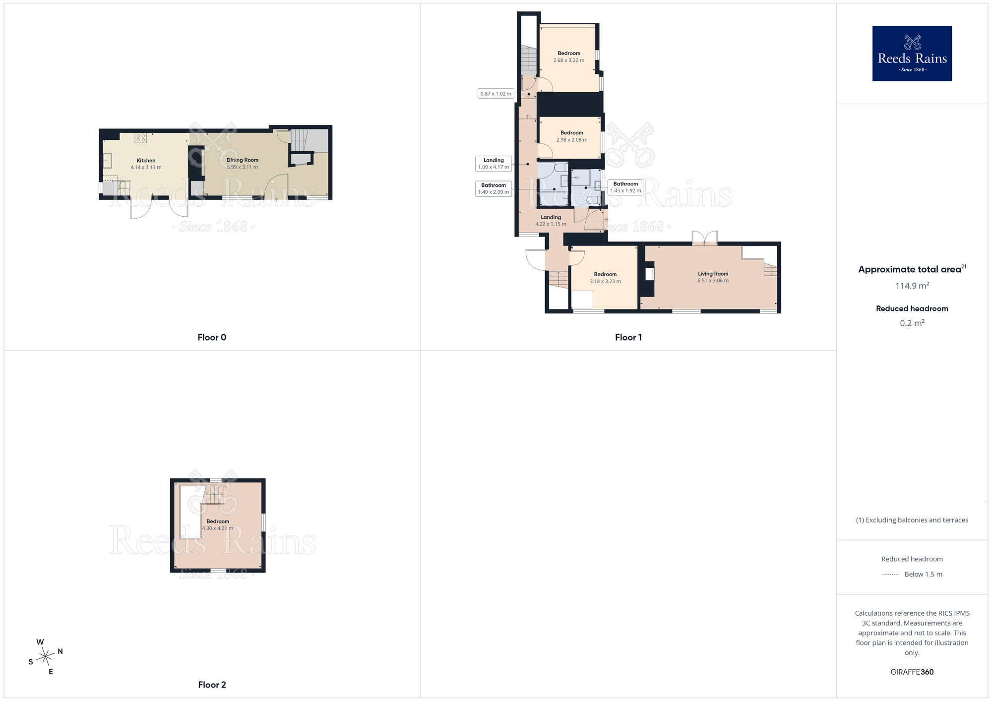 Floorplan of 4 bedroom Detached House for sale, Luddenden, Halifax, HX2