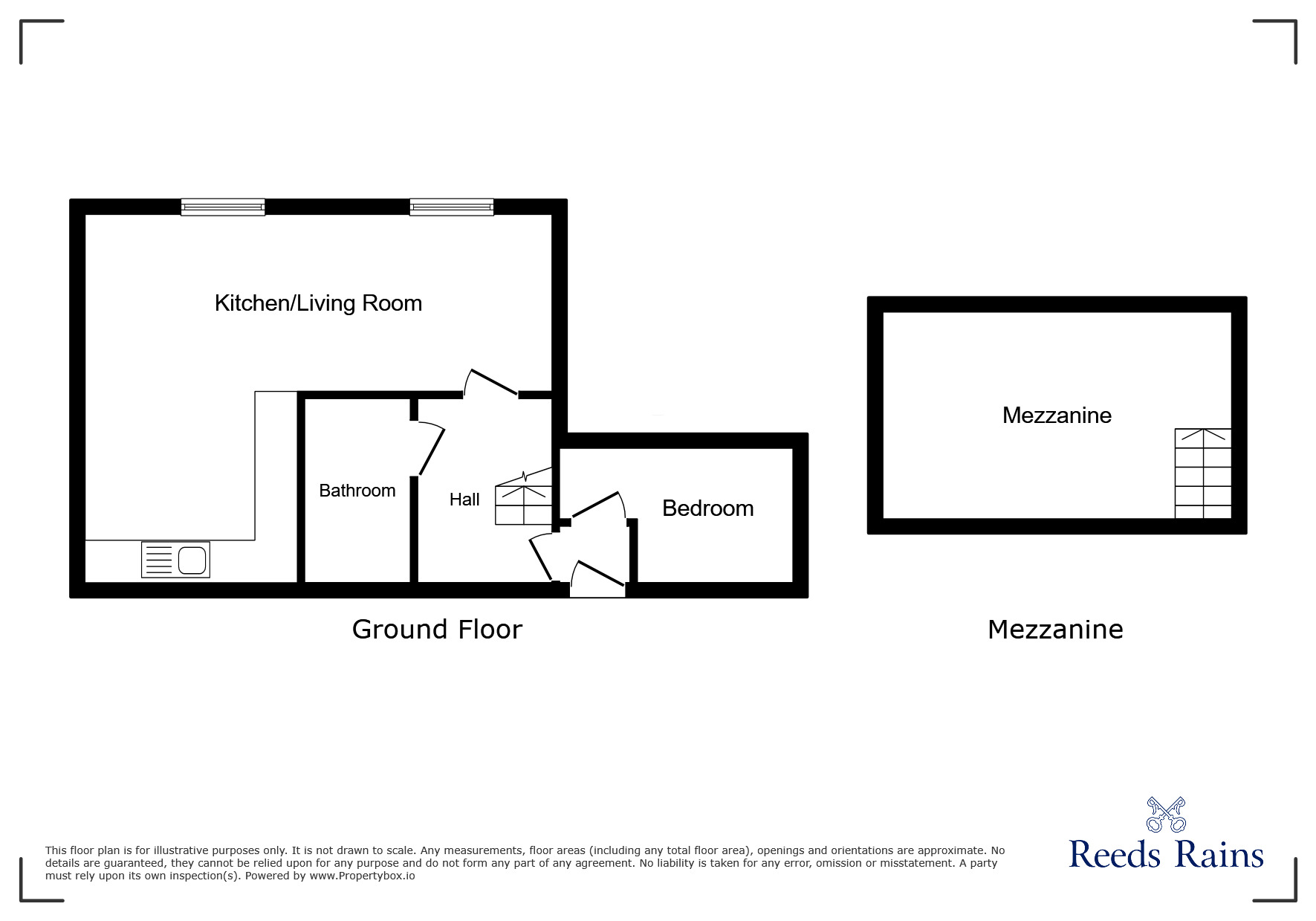 Floorplan of 1 bedroom Flat for sale, Bank Street, Todmorden, West Yorkshire, OL14
