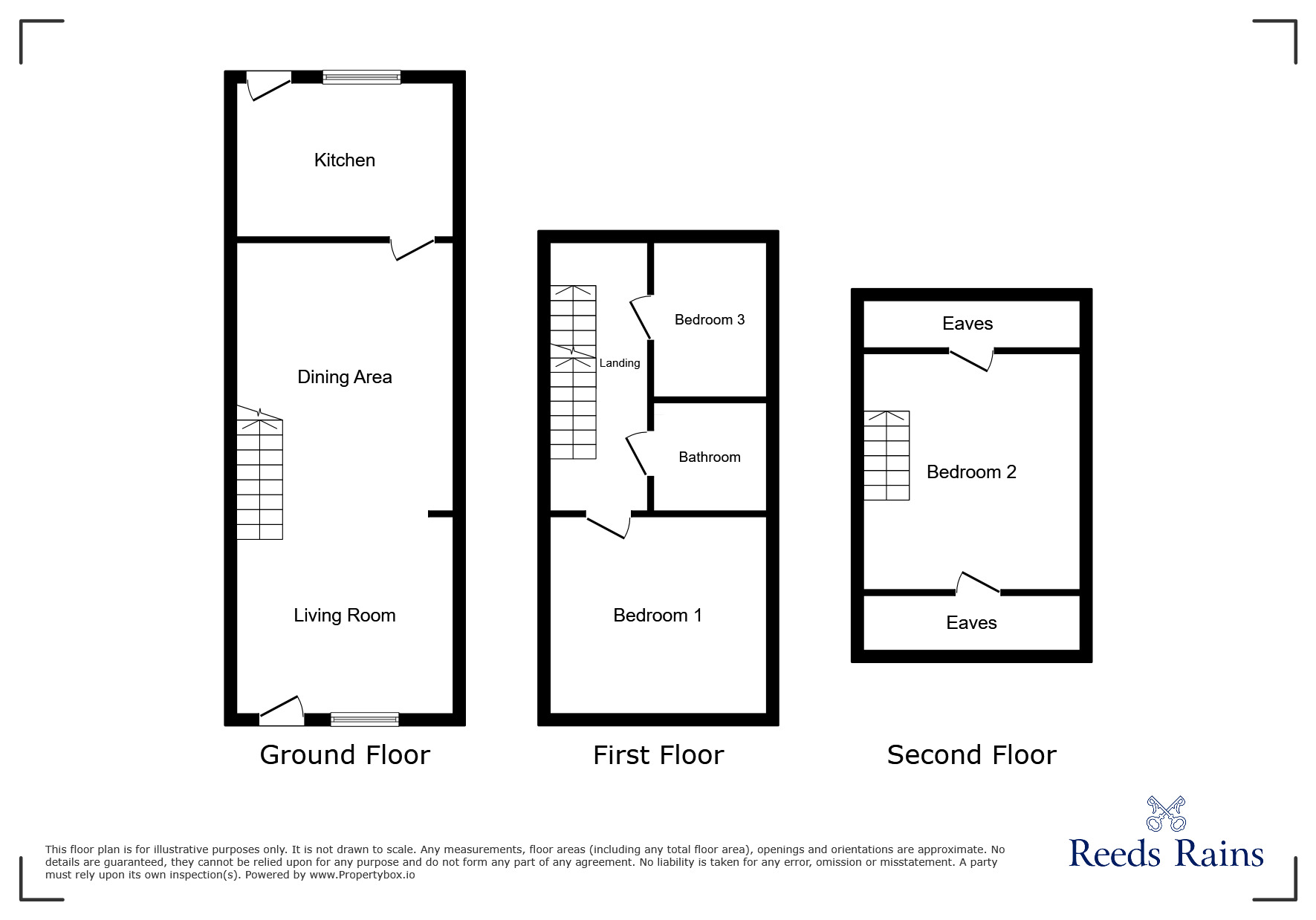 Floorplan of 3 bedroom Mid Terrace House for sale, Bath Street, Todmorden, OL14