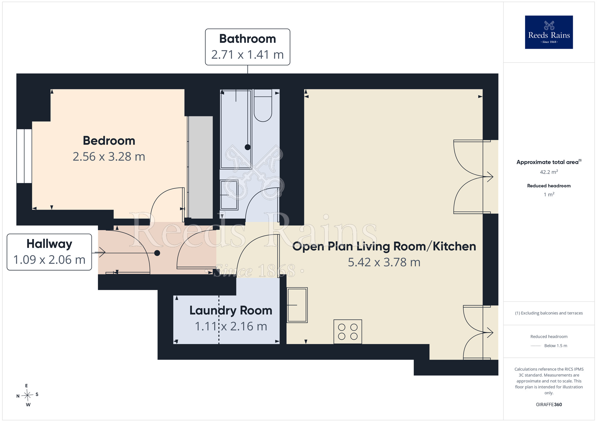 Floorplan of 1 bedroom Flat for sale, Melbourne House, Melbourne Street, Hebden Bridge, HX7