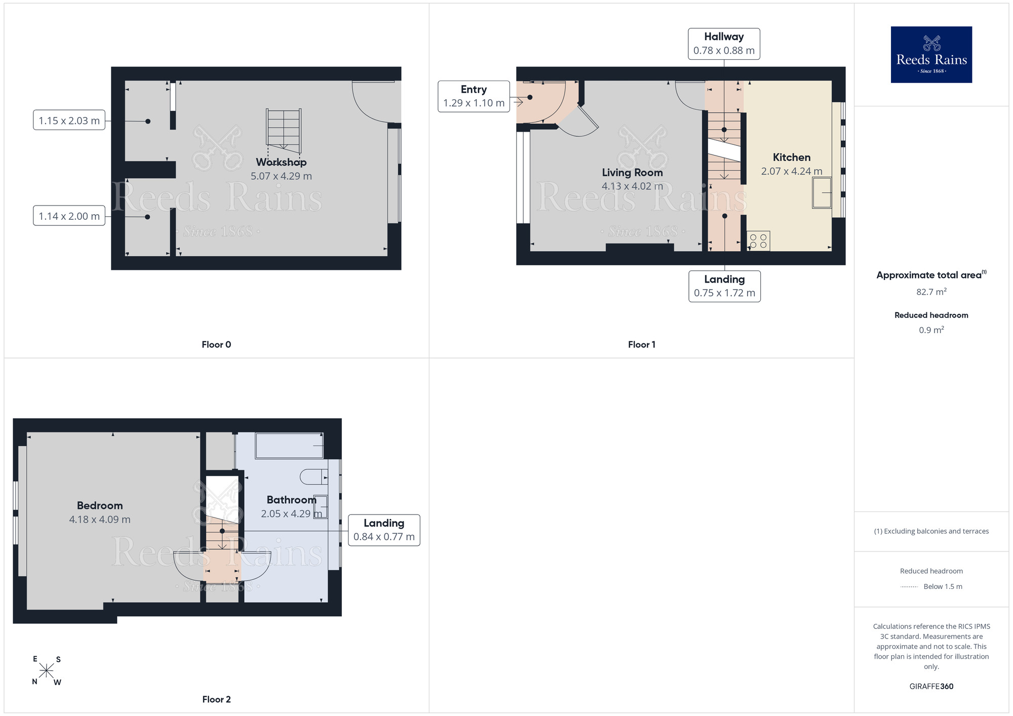Floorplan of 1 bedroom Mid Terrace House for sale, Foster Lane, Hebden Bridge, West Yorkshire, HX7