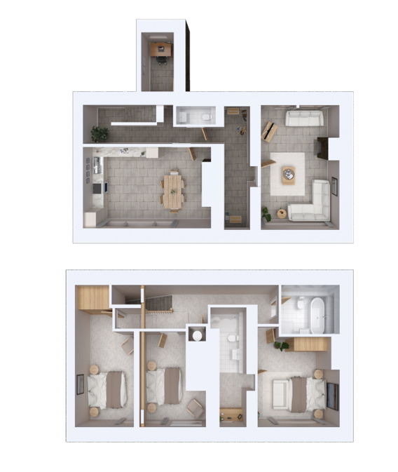 Floorplan of 3 bedroom Semi Detached House for sale, Wadsworth, Hebden Bridge, HX7