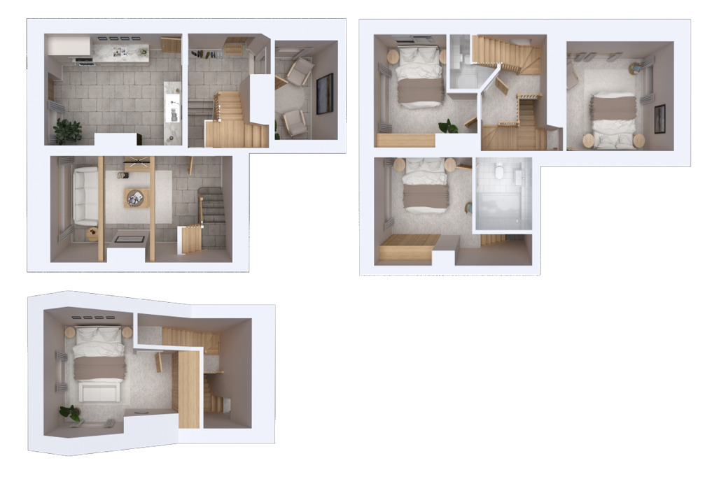 Floorplan of 4 bedroom Semi Detached House for sale, Wadsworth, Hebden Bridge, HX7