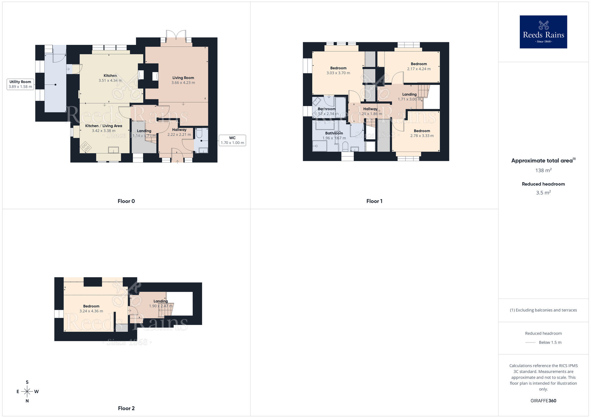 Floorplan of 4 bedroom End Terrace House for sale, Green End, Hebden Bridge, HX7