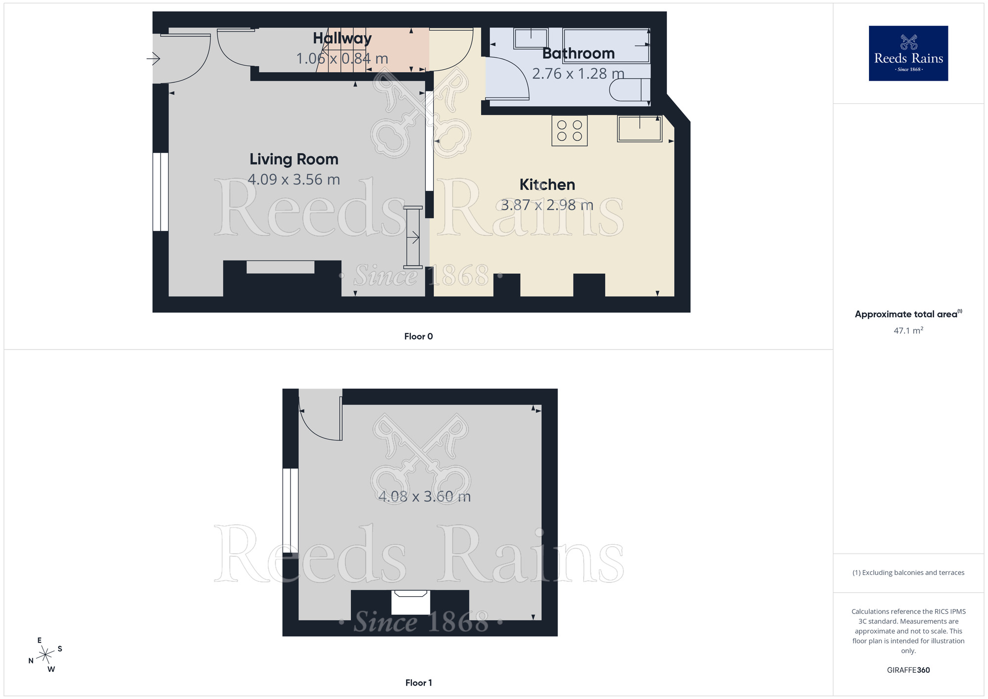 Floorplan of 1 bedroom End Terrace House for sale, Primrose Terrace, Hebden Bridge, HX7