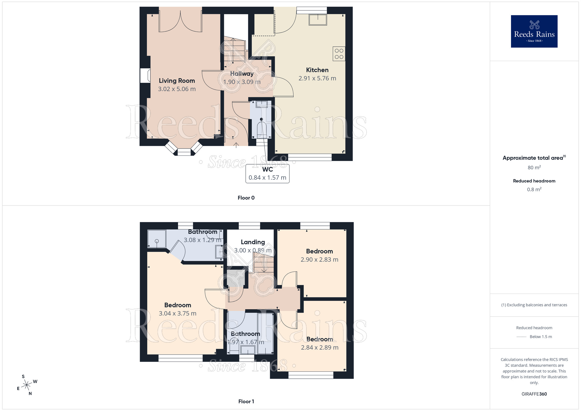 Floorplan of 3 bedroom Detached House for sale, Old Mill Ridge, Wadsworth, Hebden Bridge, HX7