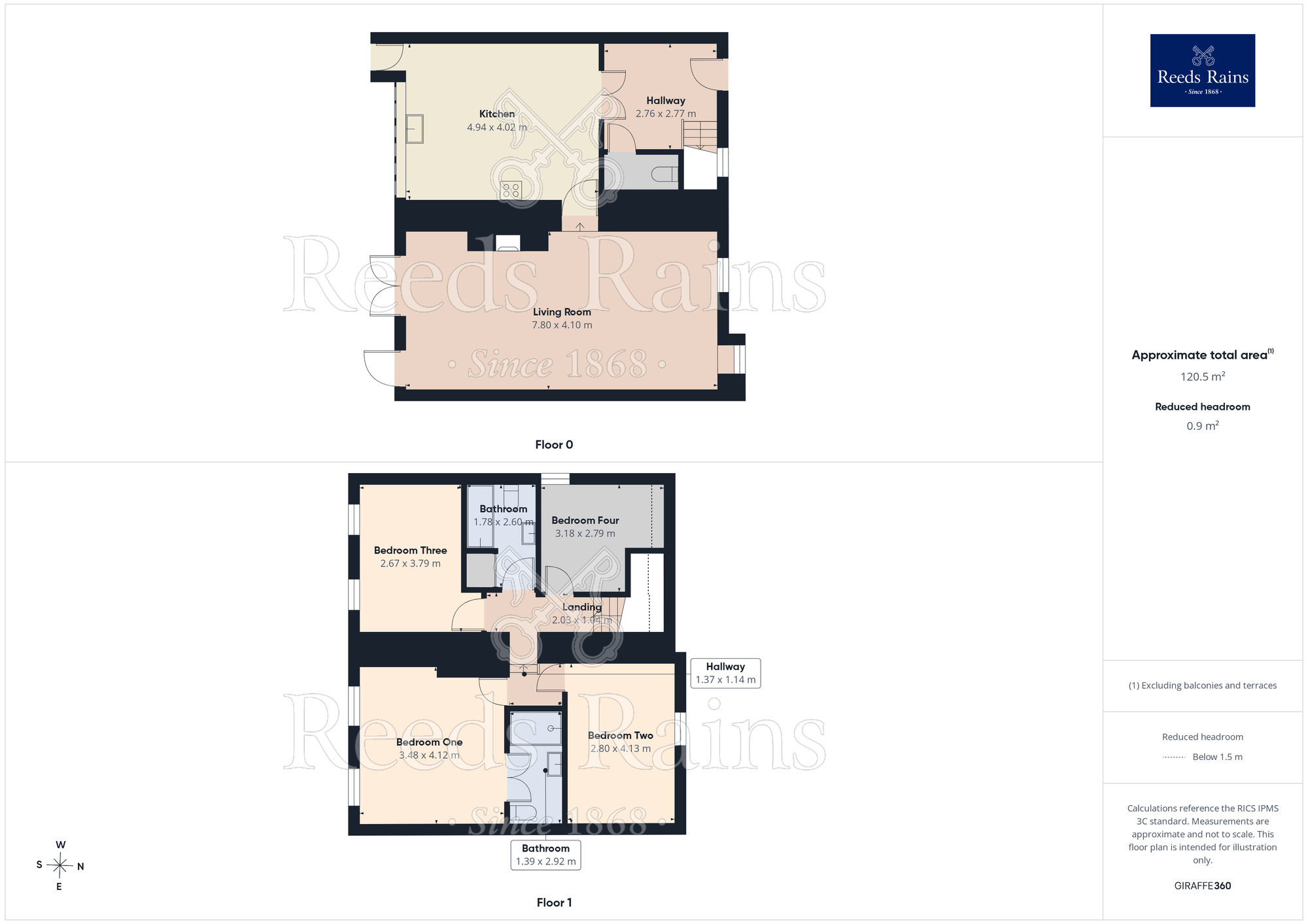 Floorplan of 4 bedroom Semi Detached House for sale, Long Causeway, Blackshaw Head, Hebden Bridge, HX7