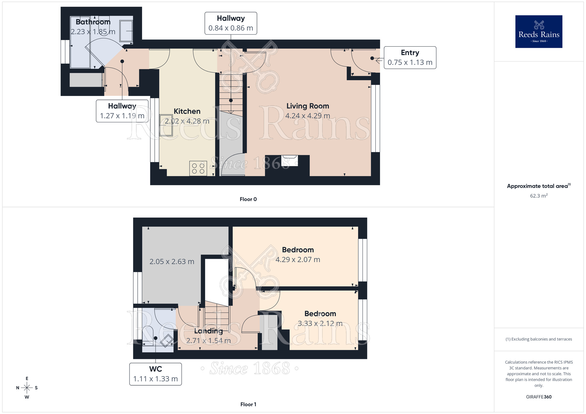 Floorplan of 3 bedroom Mid Terrace House for sale, Badger Lane, Blackshaw Head, Hebden Bridge, HX7