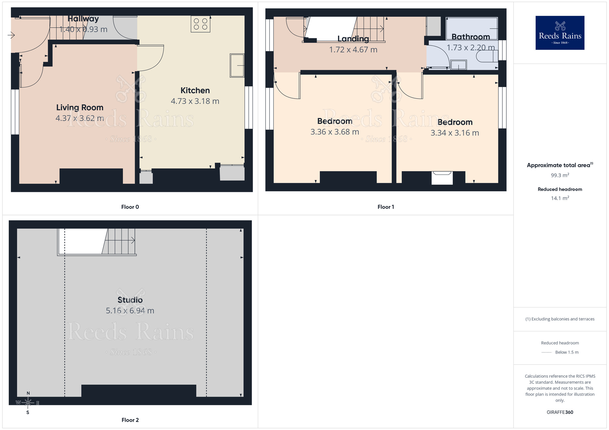 Floorplan of 2 bedroom Mid Terrace House to rent, Campden Road, Hebden Bridge, West Yorkshire, HX7