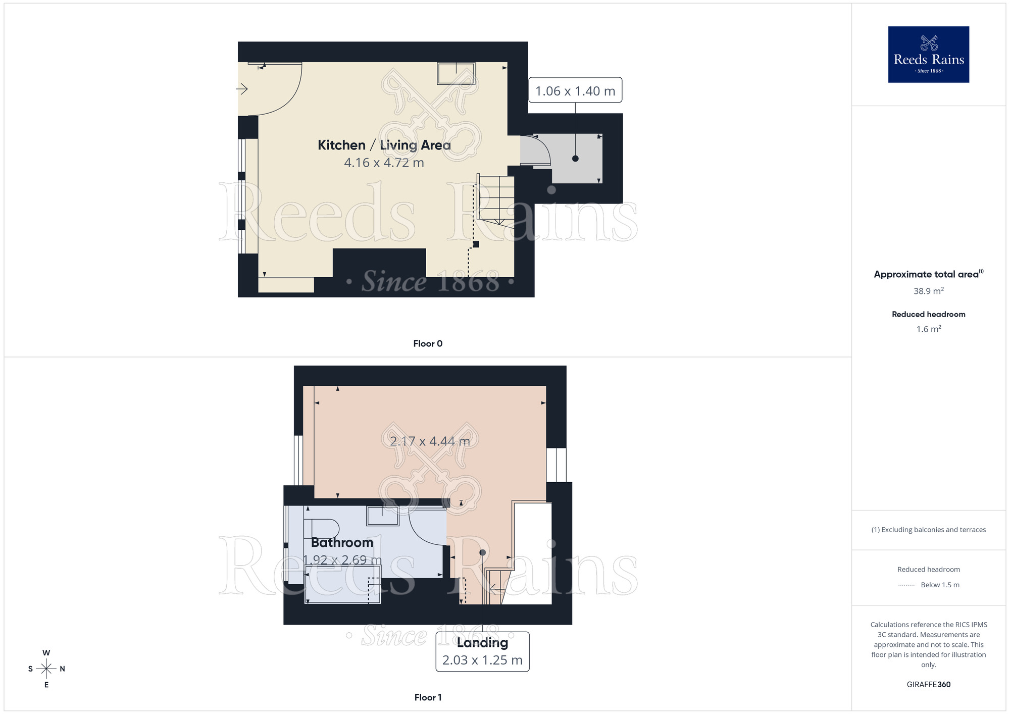 Floorplan of 1 bedroom Mid Terrace House for sale, Sunny Bank, Mytholmroyd, Hebden Bridge, HX7