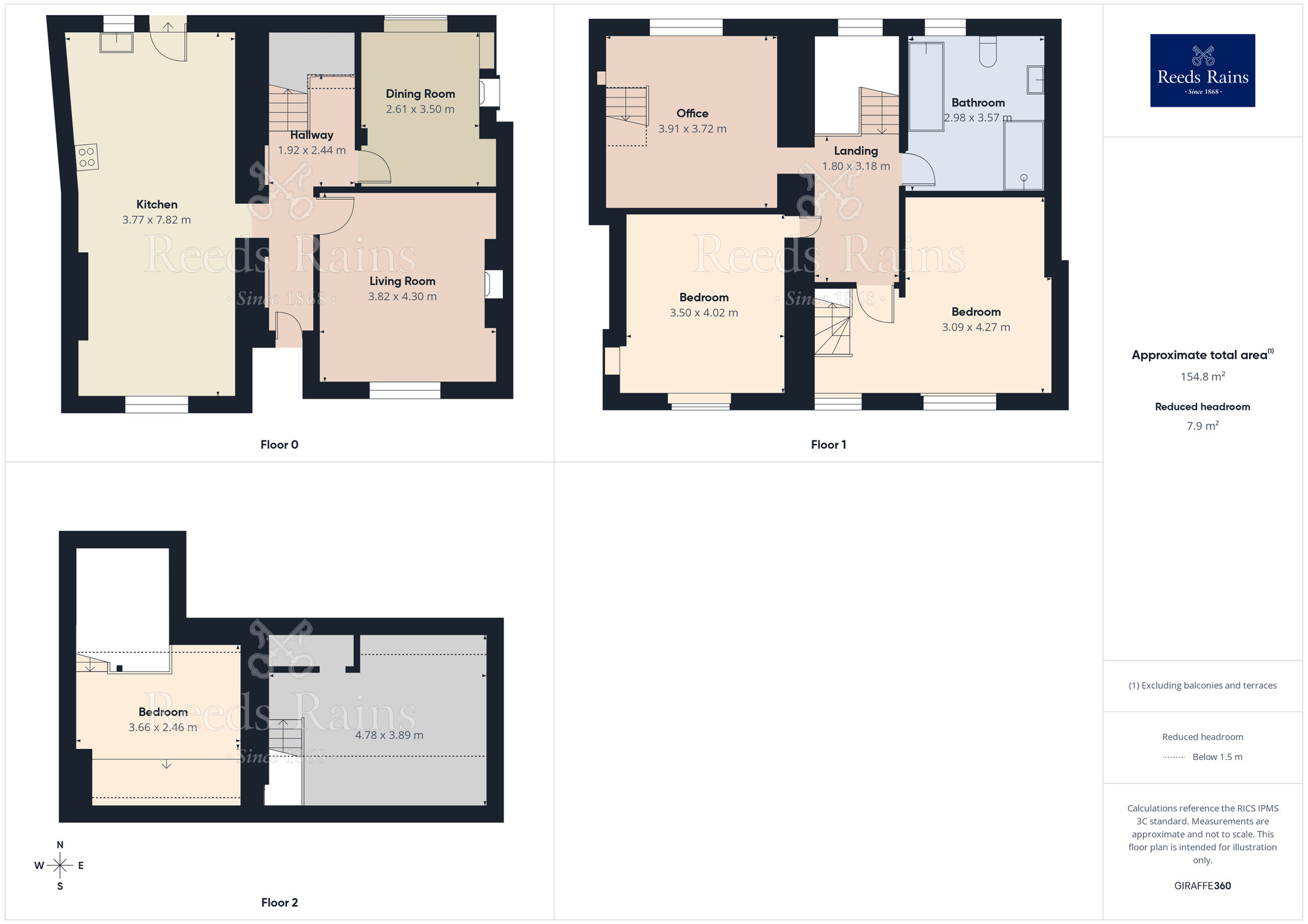 Floorplan of 4 bedroom Mid Terrace House for sale, Millwood Lane, Todmorden, OL14