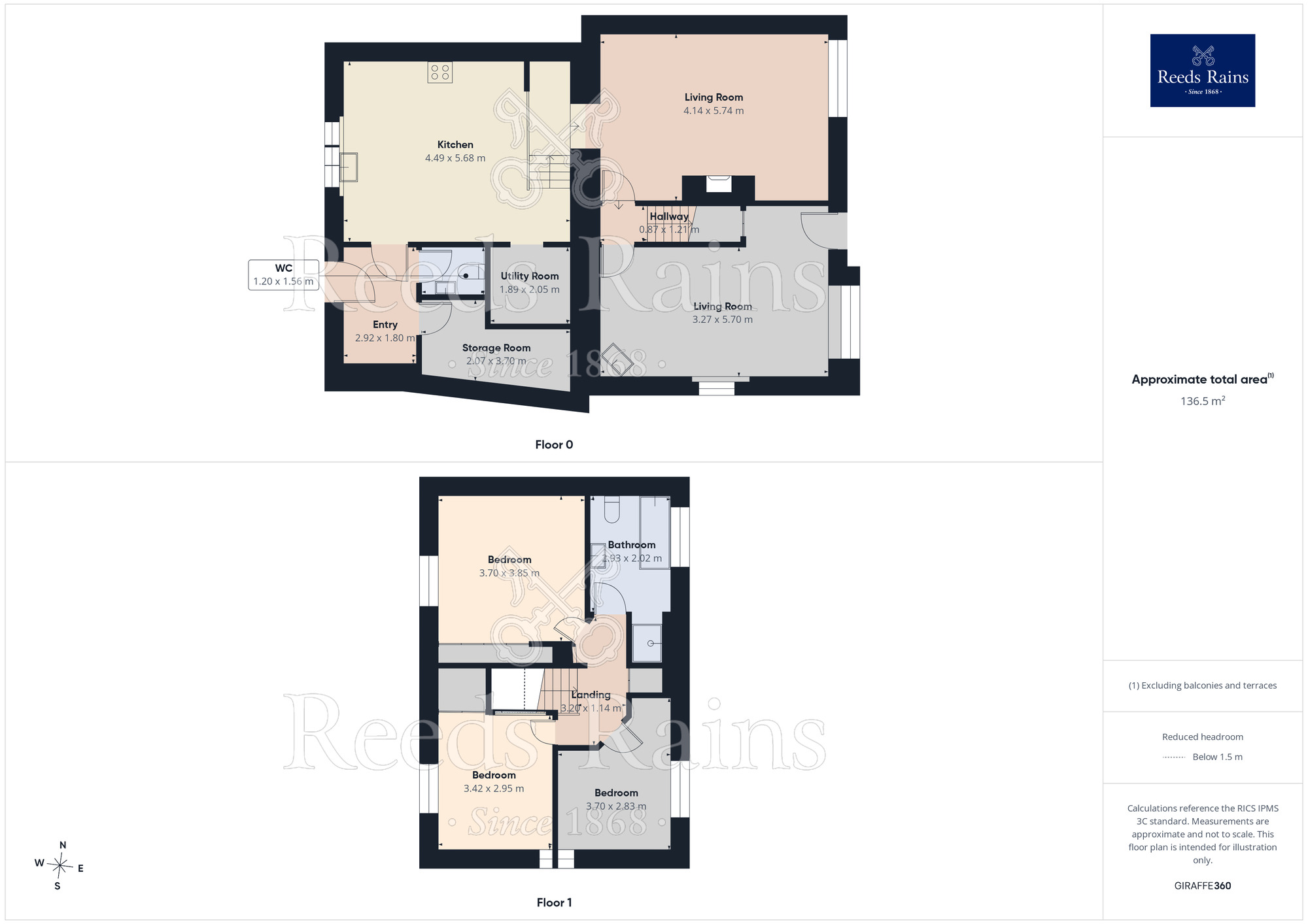 Floorplan of 3 bedroom Semi Detached House for sale, Stannery End Lane, Cragg Vale, Hebden Bridge, HX7