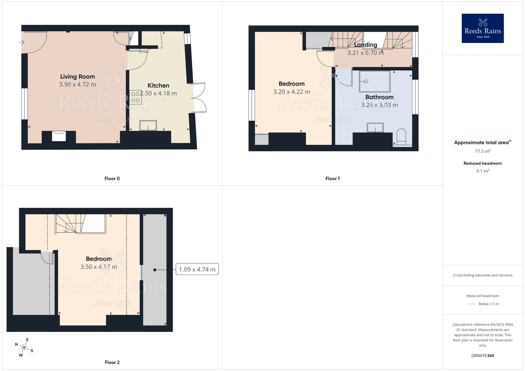 Floorplan of 2 bedroom Mid Terrace House for sale, Thistle Buildings, Hebden Bridge, HX7