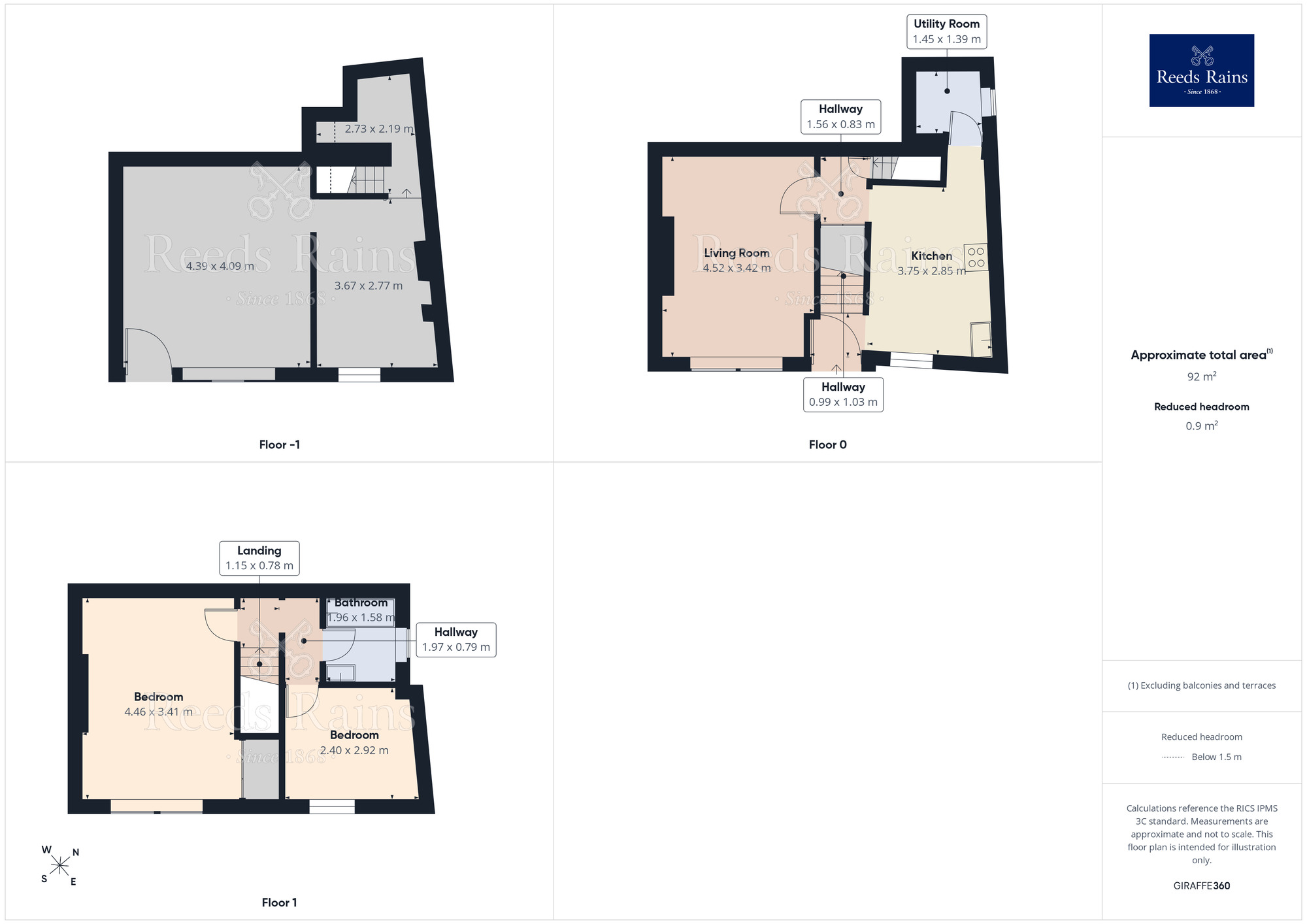 Floorplan of 2 bedroom Semi Detached House for sale, Spring Villas, Hebden Bridge, HX7