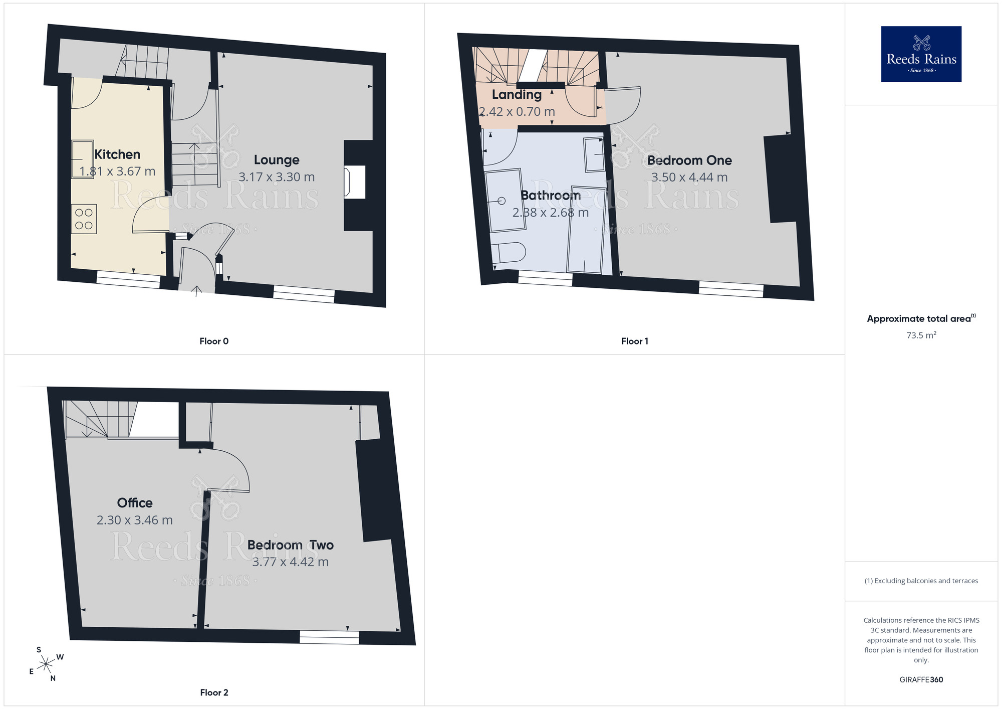 Floorplan of 2 bedroom Mid Terrace House to rent, Back Longfield Road, Todmorden, West Yorkshire, OL14