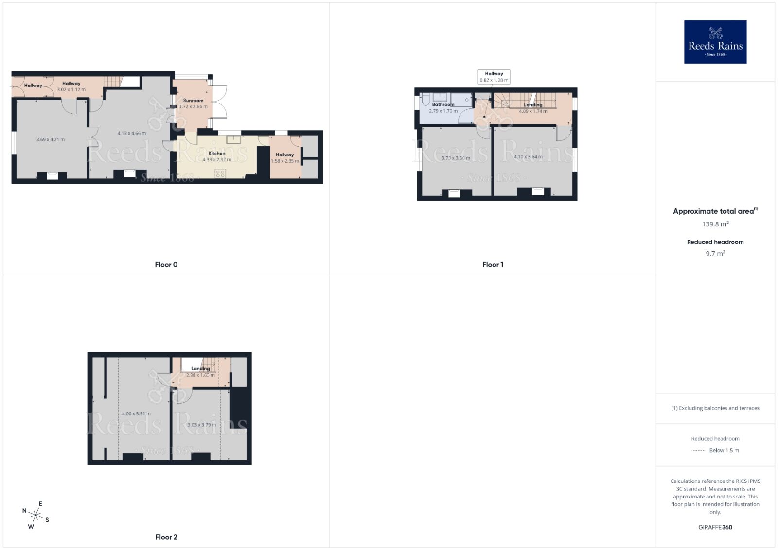Floorplan of 4 bedroom Mid Terrace House for sale, Wellington Road, Todmorden, West Yorkshire, OL14